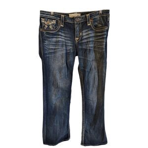 Big Star Liv Size 31R Dark Wash Flare Denim Jeans